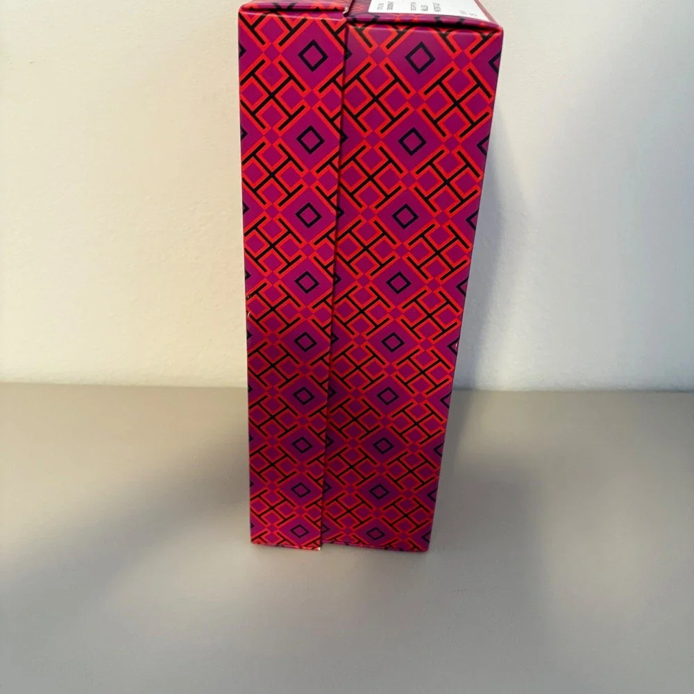 Tory‎ Burch Size 7.5 Geometric Logo Box Storage Keepsake Gift Presentation EMPTY